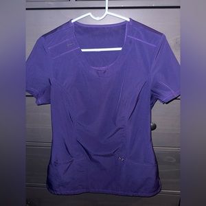 Grape Infinity by Cherokee Scrub Top (Winona State University color)